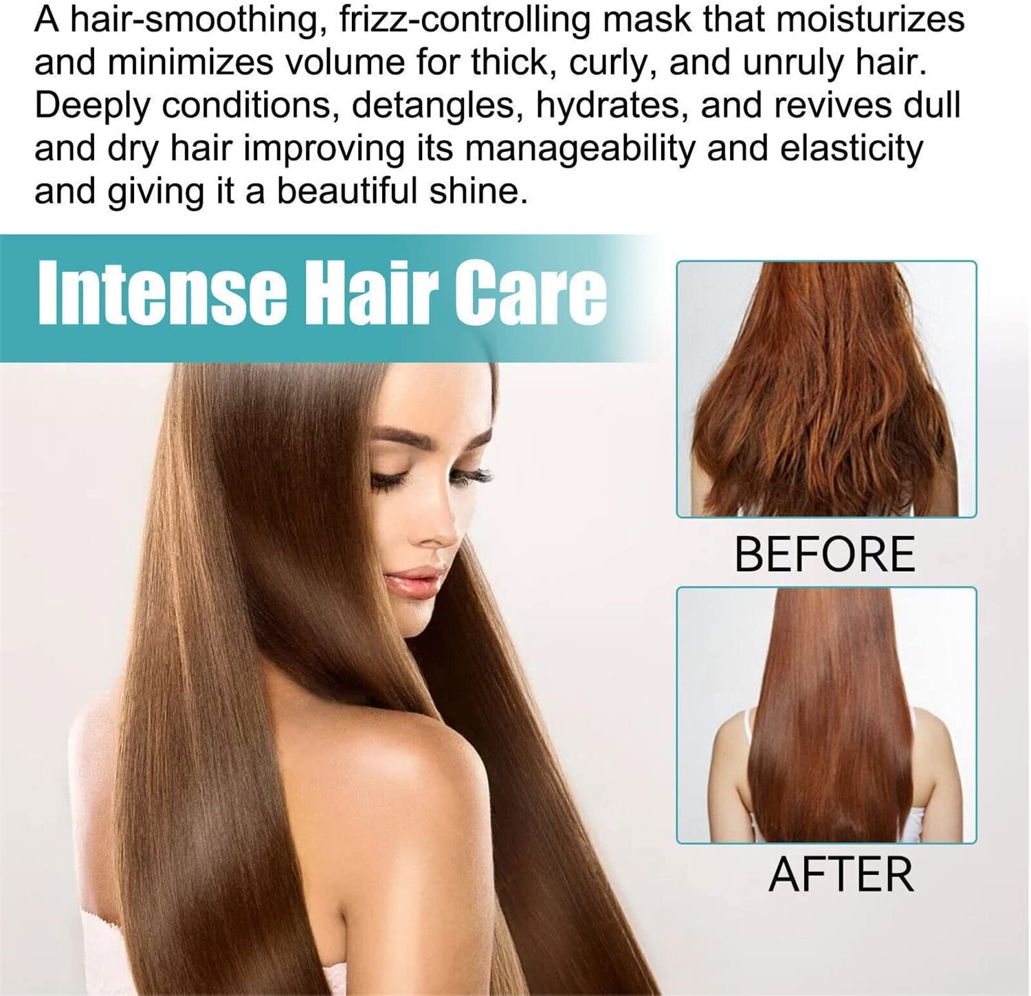 2023 New Protein Hair Straightening Cream - Silk & Gloss Treatment for Dry Hair | Nourishing Collagen Smoothing Cream with Fast Results | For Women & Men (1pc) | Perfect for Salon-Quality Styling at Home or Professional Use