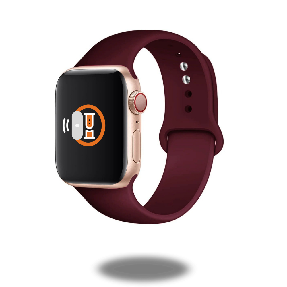 Classic Silicone Sports Bands for Apple Watch & Fitbit - Durable, Sweatproof & Comfortable Workout Wristbands for Running, Gym & Outdoor Activities