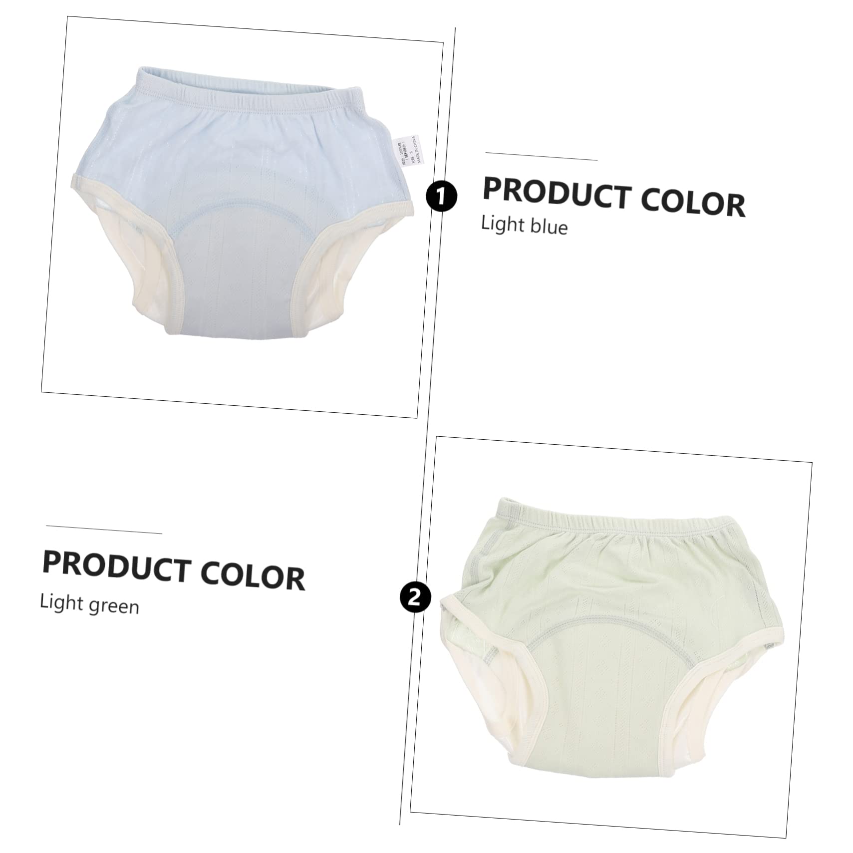 Wakauto 8 Pcs Newborn Cotton Training Pants - Soft & Breathable Diaper for Baby Boys & Girls - Perfect for Potty Training, Daycare & Overnight Use