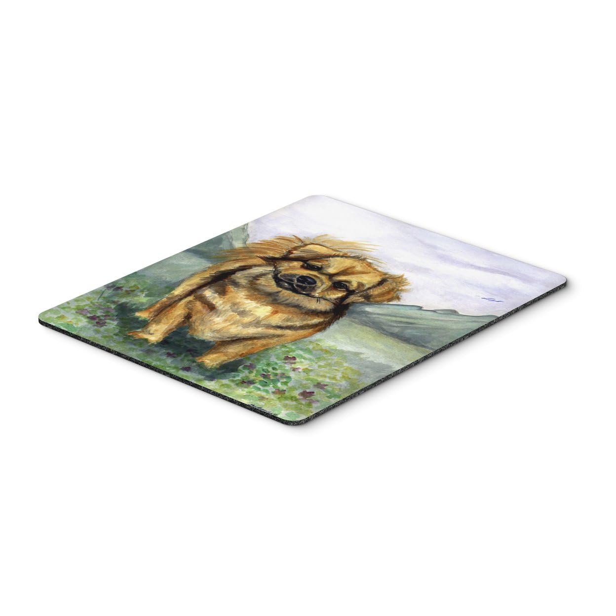 Tibetan Spaniel Mouse Pad & Hot Pad - Washable Large Mouse Mat for Home Office, Gaming, and Computer Use | Durable Trivet for Laptops & Desks