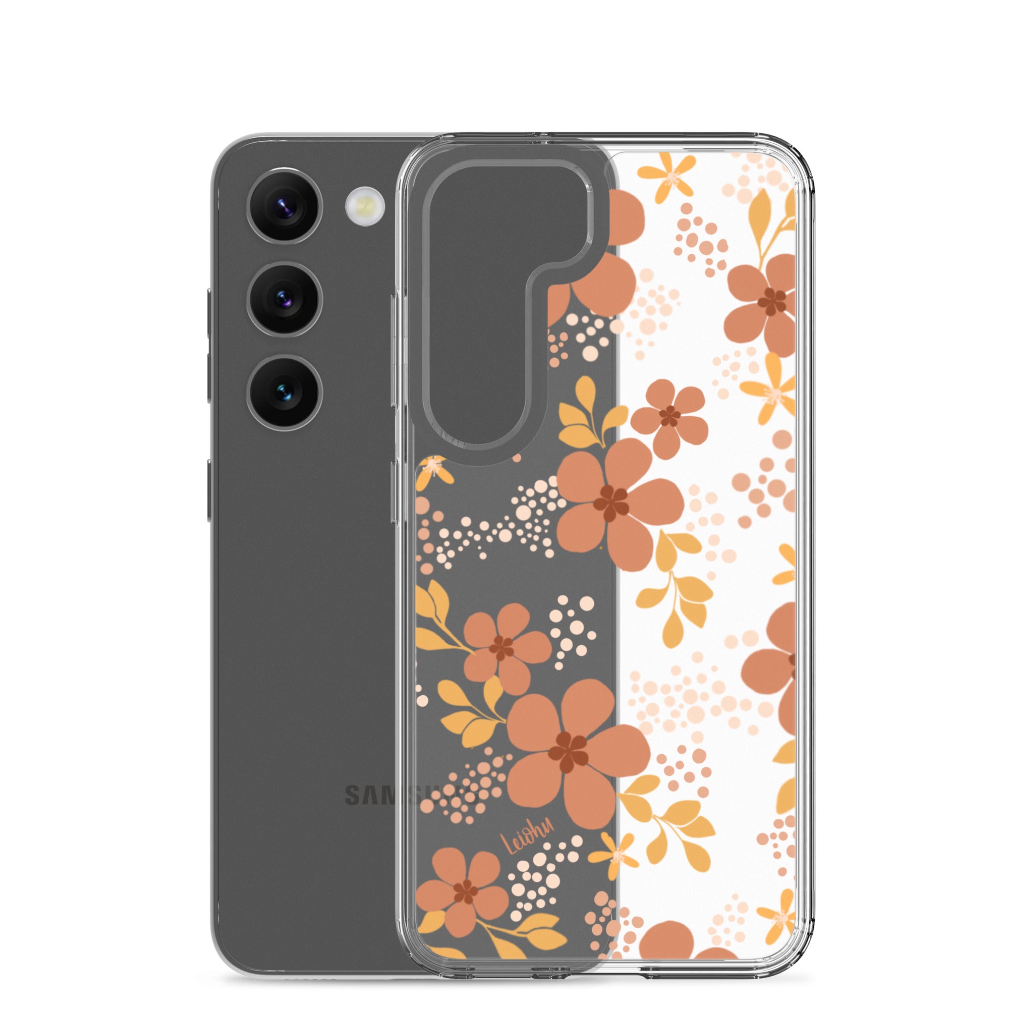 Groovy Pua Clear Protective Phone Case for Samsung Galaxy S21/S20/Note 20 - Slim & Scratch-Resistant Cover for Everyday Use, Work & Travel