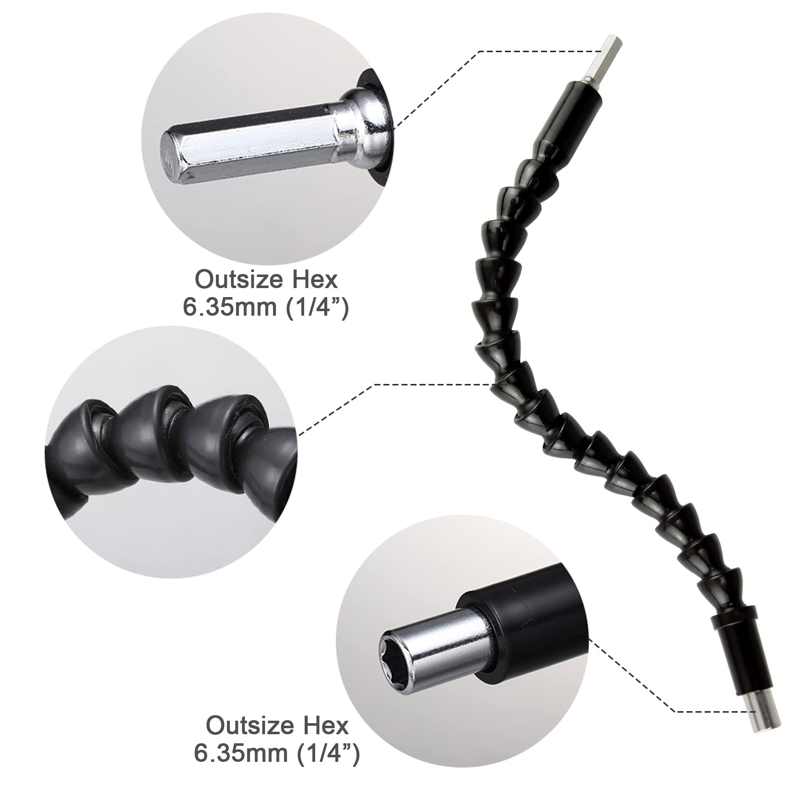 23pcs Flexible Drill Bit Extension Set with 1/4