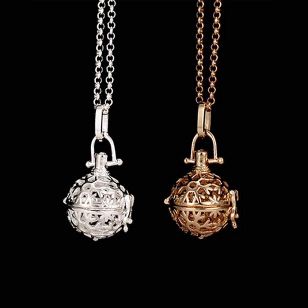 MILISTEN 2 Pack Aromatherapy Essential Oil Diffuser Necklace - Stainless Steel Perfume Pendant Locket for Women, Gift for Mom, Mothers Day, Birthday | Yoga, Meditation, Stress Relief, Office Wear