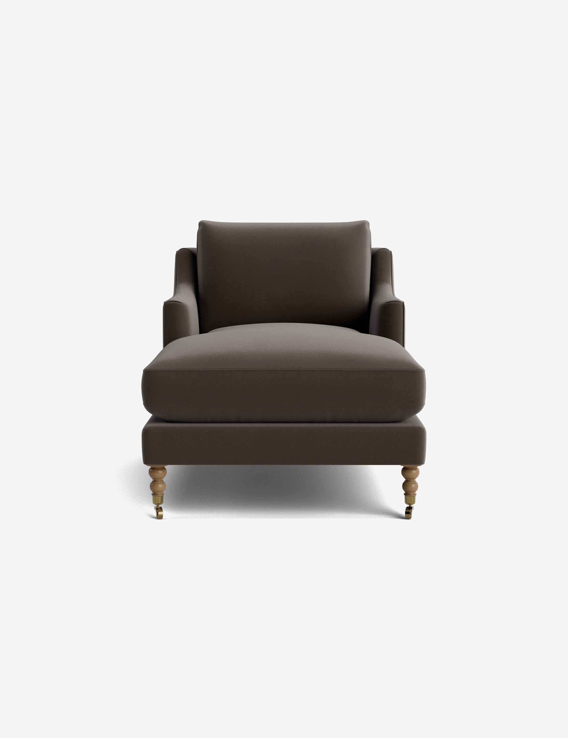 Fabienne Chaise Lounge Chair - Modern Accent Chair for Living Room, Bedroom & Office - Stylish Mid-Century Design with Upholstered Seat and Wooden Legs - Perfect for Relaxing, Reading & Home Decor