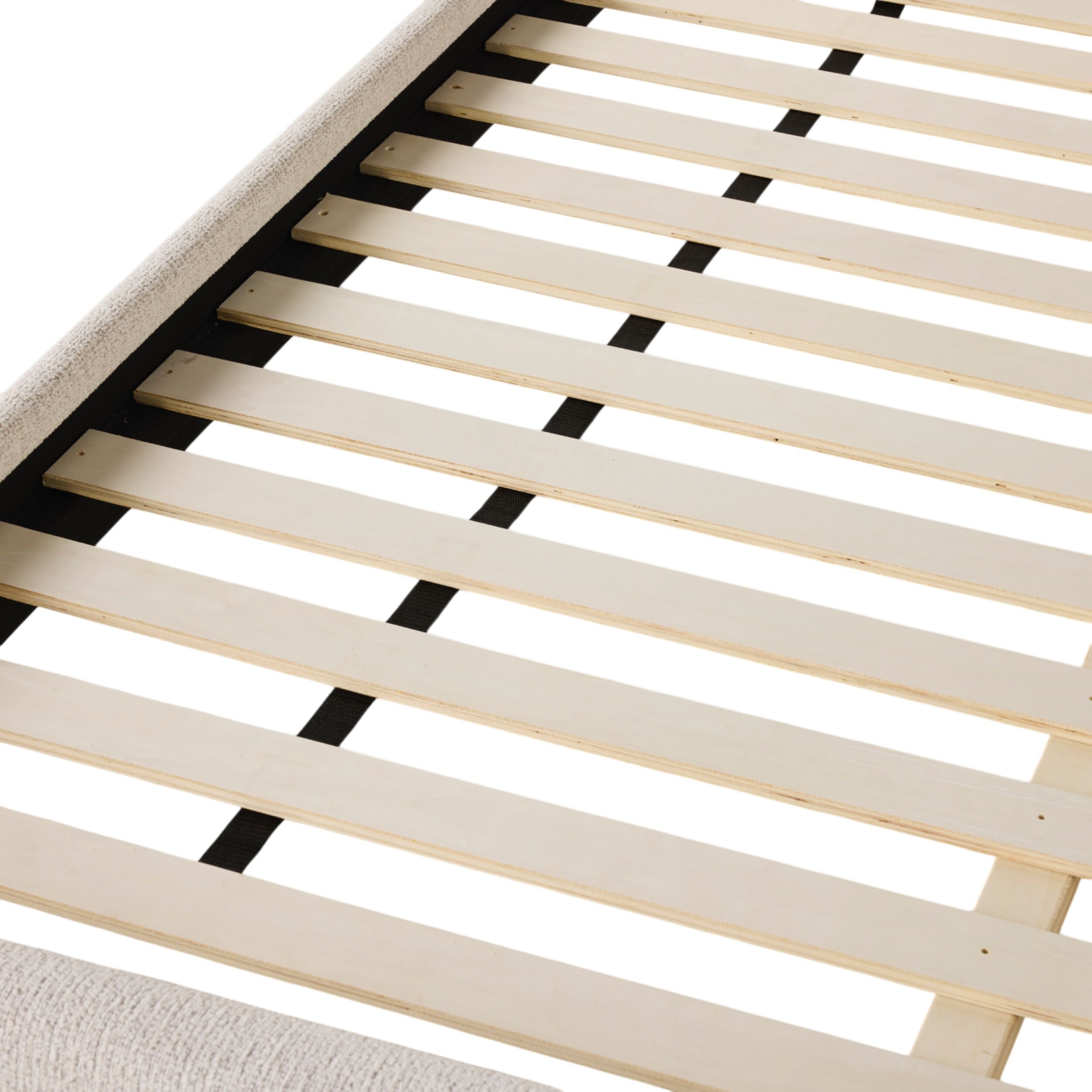 Bailie Queen Bed Frame - Modern Sturdy Platform Bed with Wooden Slats - Perfect for Master Bedroom, Guest Room & Small Spaces