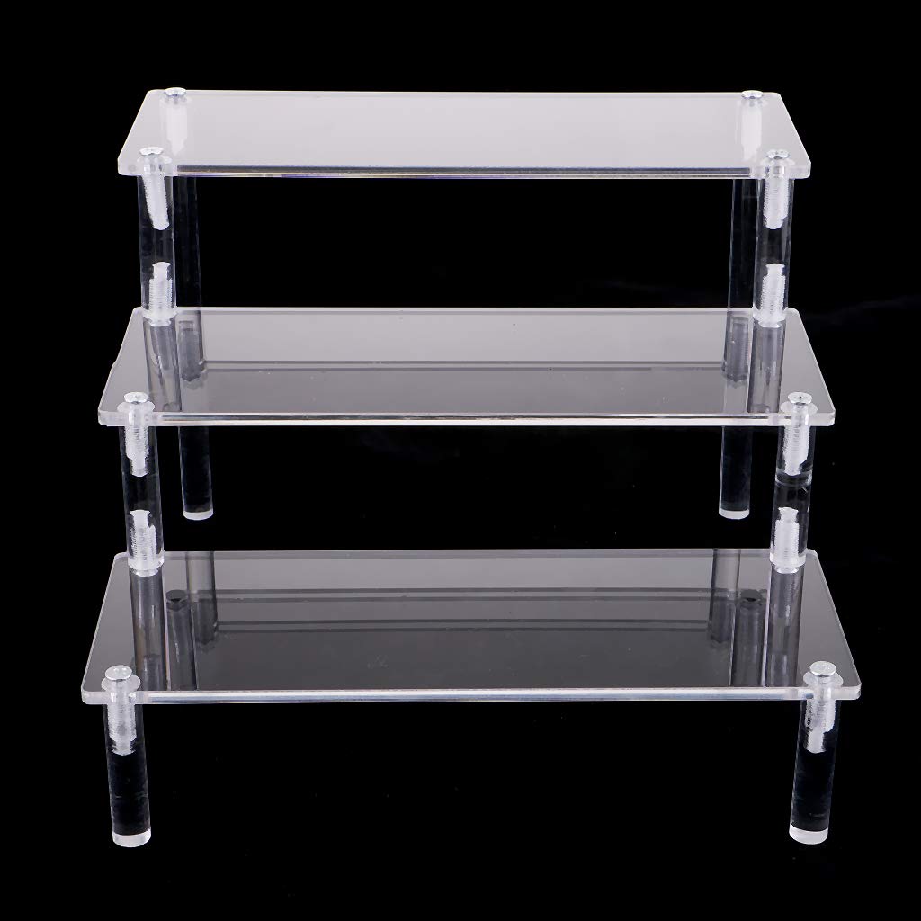 Acrylic Cosmetic Display Stand for Action Figures & Dolls - Clear Organizer for Collectibles, Toys, and Makeup - Perfect for Showcase, Storage, and Home Decor