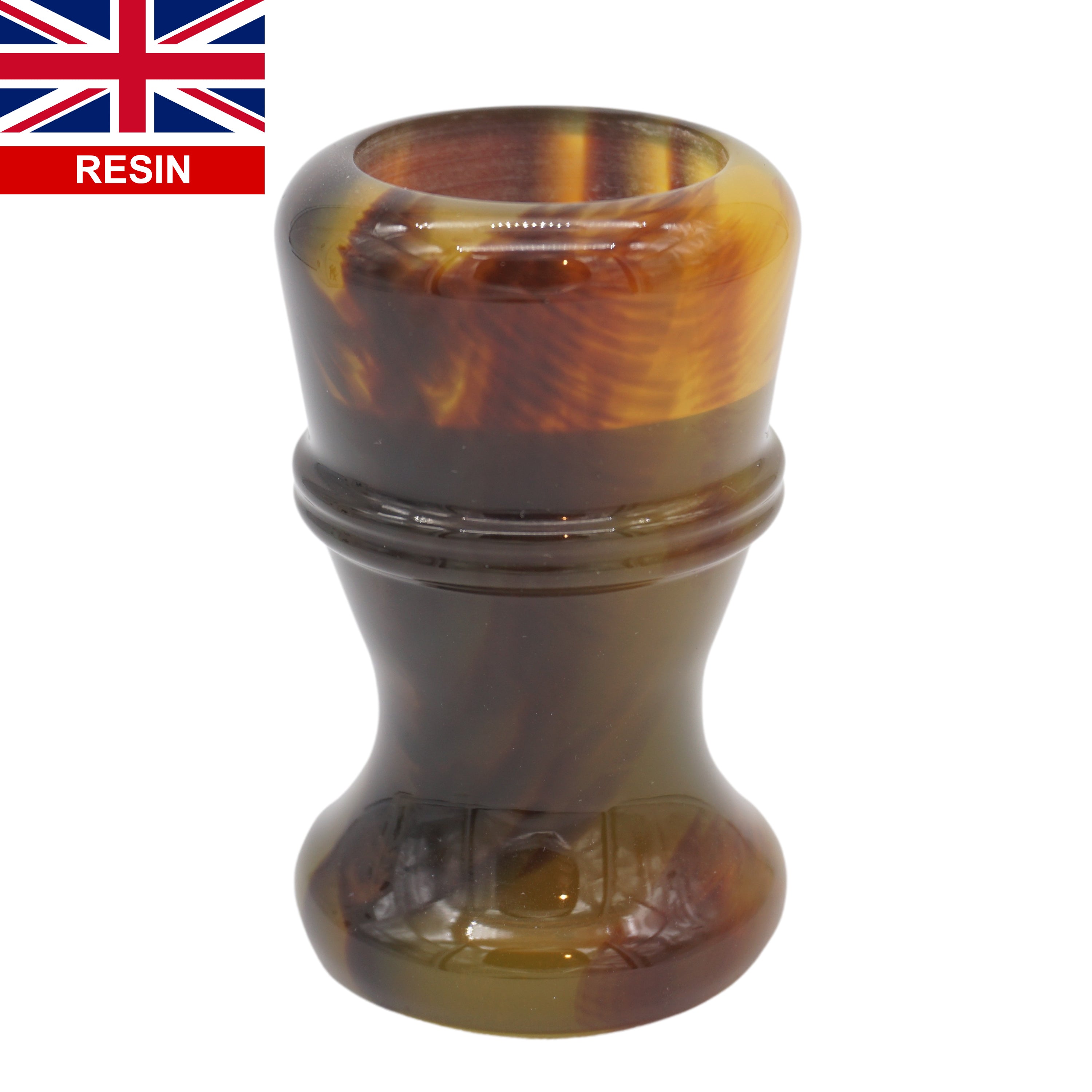 Premium Tortoise Handcrafted Shaving Brush Handle - Fits 24mm & 26mm Knots - Perfect for Wet Shaving & Grooming Gifts for Men
