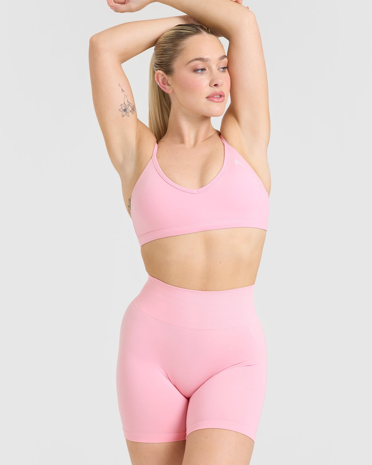 Timeless Strappy Bralette - Comfortable Lace Bralette for Women | Petal Pink | Perfect for Yoga, Lounge & Everyday Wear