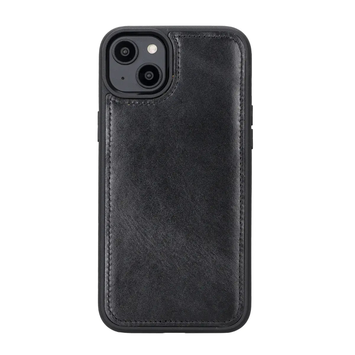 Premium Black Leather Wallet Case for iPhone 14 Plus - RFID Blocking, Card Slots & Kickstand | Slim Protective Phone Cover for Everyday Use, Travel & Business