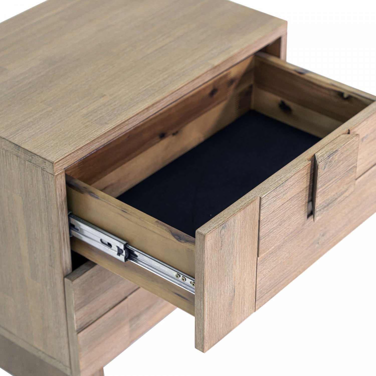 Brumont Brown Nightstand - Modern Bedside Table with Storage for Bedroom, Living Room & Office
