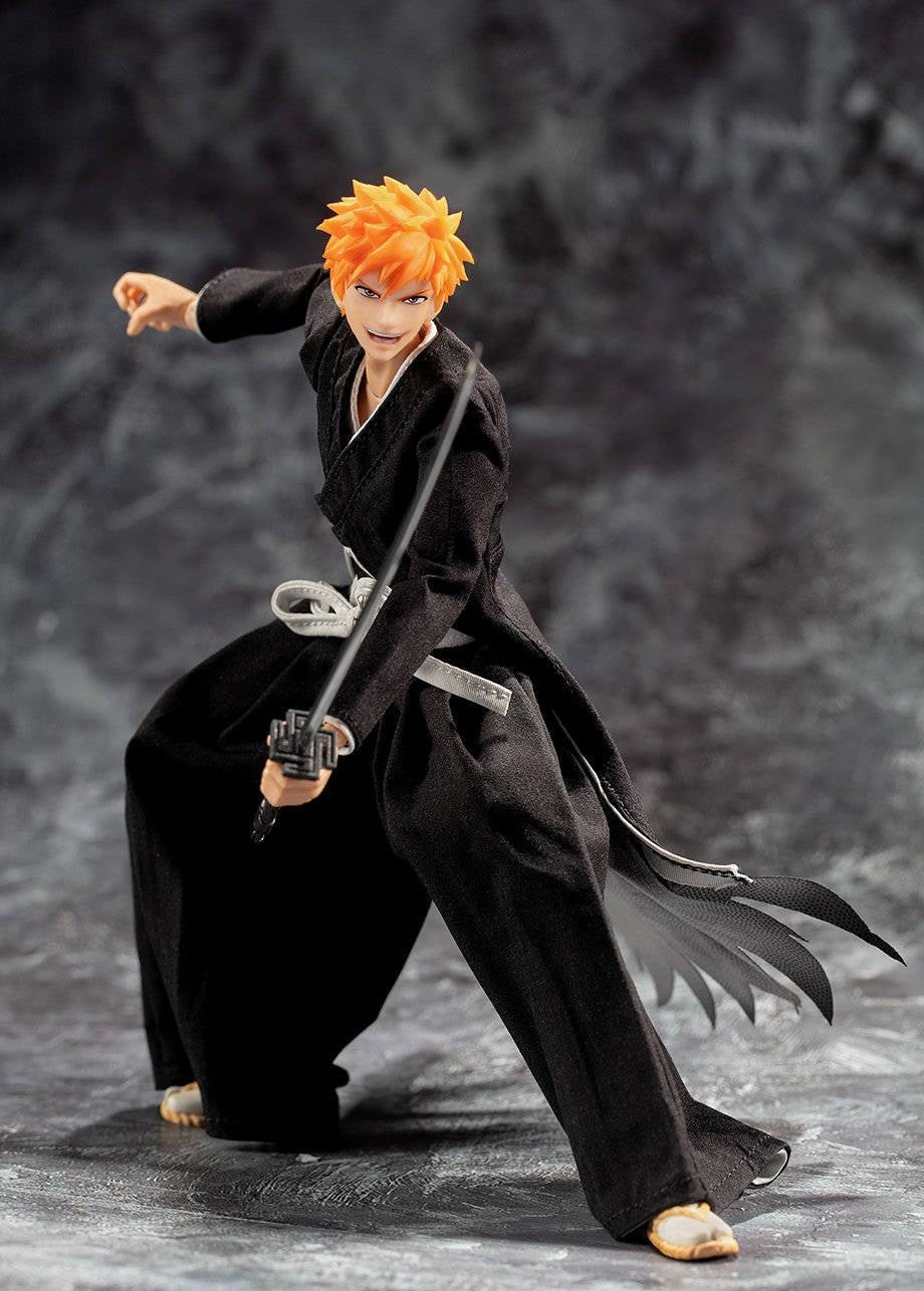 Dasin Models 1/12 Scale 6 Inch Bleach Anime Ichigo Kurosaki Bankai Tensa Zangetsu Action Figure - Perfect for Collectors, Display, and Anime Fans