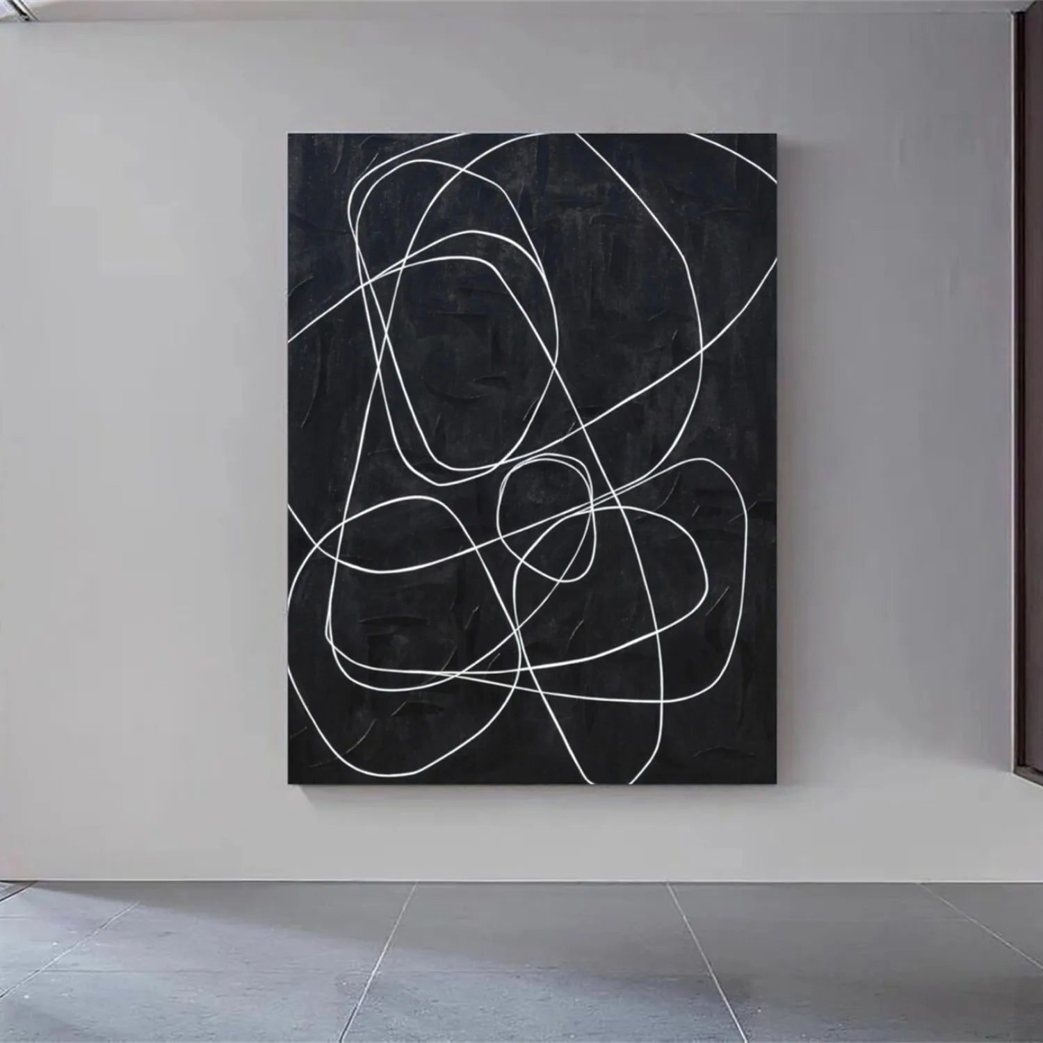 Abstract Painting #AB 198 - Modern Wall Art for Living Room, Bedroom & Office Decor | Handmade Canvas Artwork