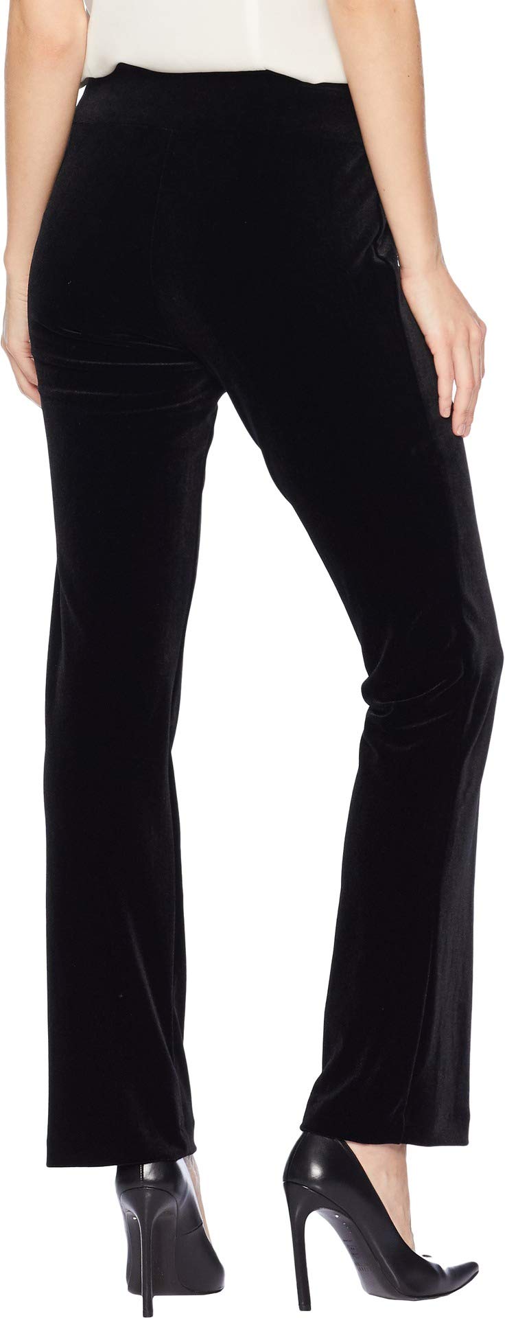 Krazy Larry Women's Velvet Lounge Pants - Soft Stretchy Elastic Waist Long Pants for Home, Yoga, and Casual Wear