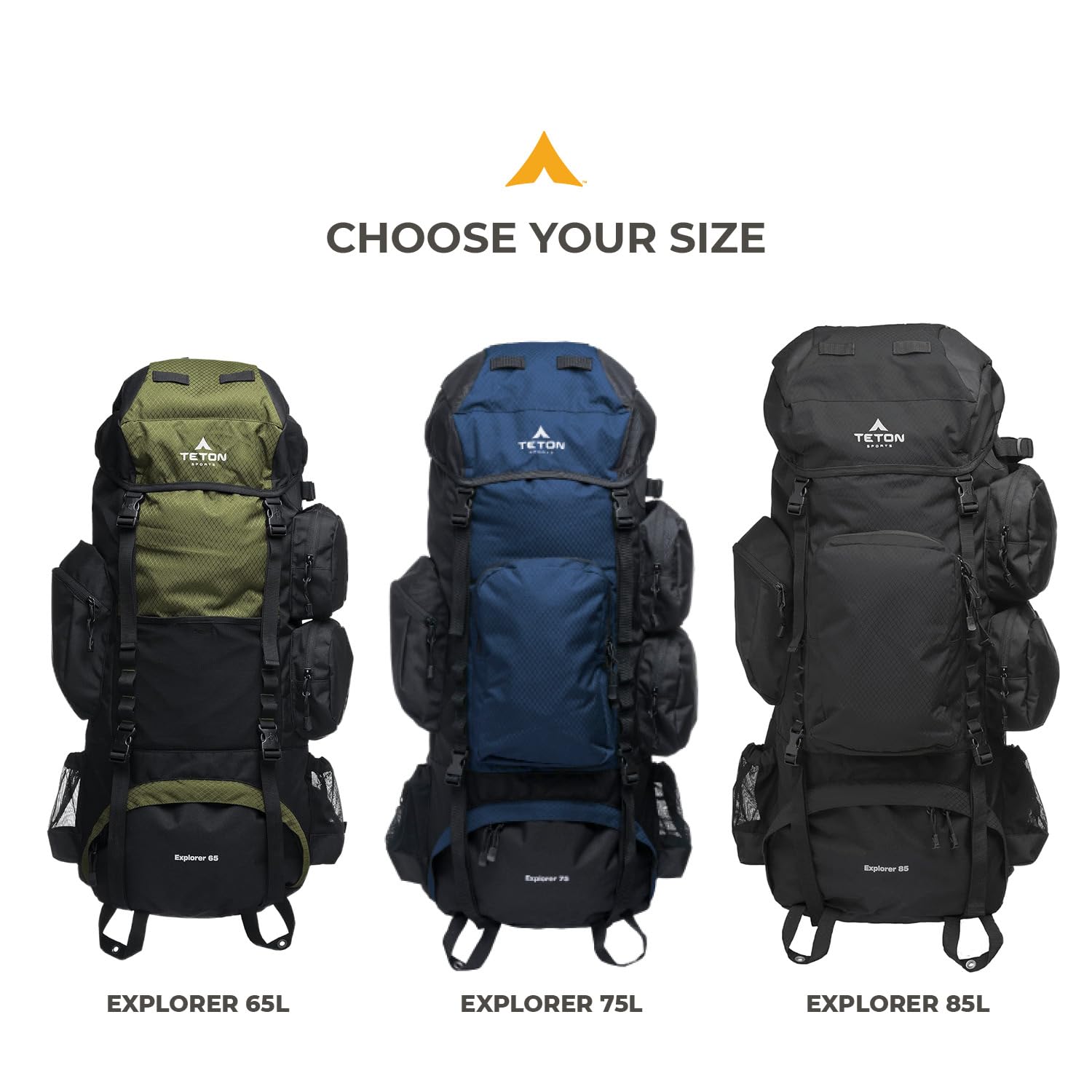 TETON 75L Explorer Internal Frame Backpack for Hiking & Camping - Lightweight Waterproof Backpacking Pack with Rain Cover - Perfect for Outdoor Adventures, Travel & Trekking