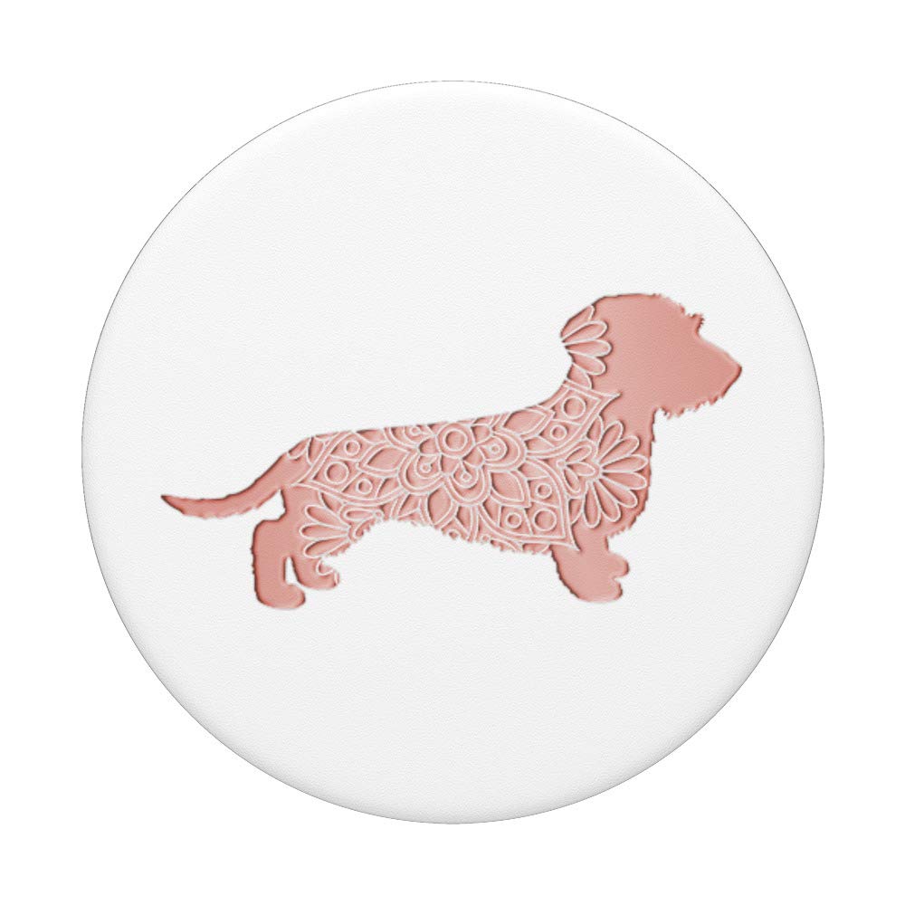 Rose Color Wiener Dog Silhouette Dachshund Lover Gift - Unique Dachshund Themed Present for Dog Lovers, Perfect for Birthdays, Anniversaries & Pet Memorials