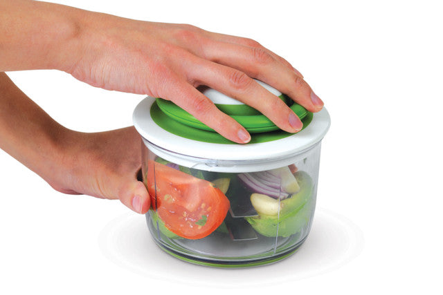 Chef'n VeggiChop™ Vegetable Chopper - Manual Food Chopper for Onions, Tomatoes, Nuts & Herbs - Perfect for Meal Prep, Salads & Cooking - BPA-Free Kitchen Gadget