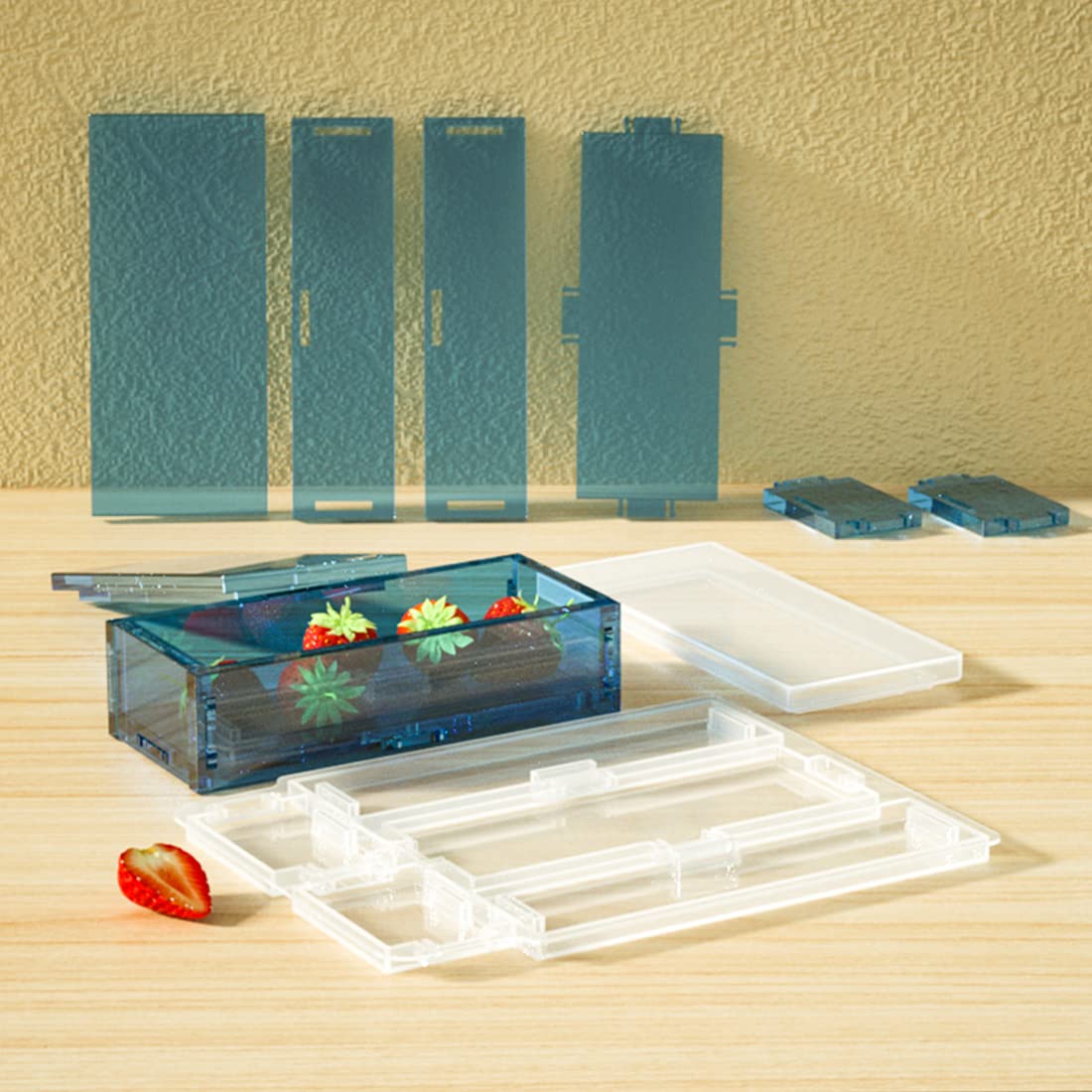 Voyyphixa Rectangle Resin Jewelry Box Mold with Lid - Silicone Container Mold for Epoxy Resin Casting, DIY Pen Holder, Pencil Case, Domino & Trinket Storage | Perfect for Crafting, Organizing Small Items & Gift Making