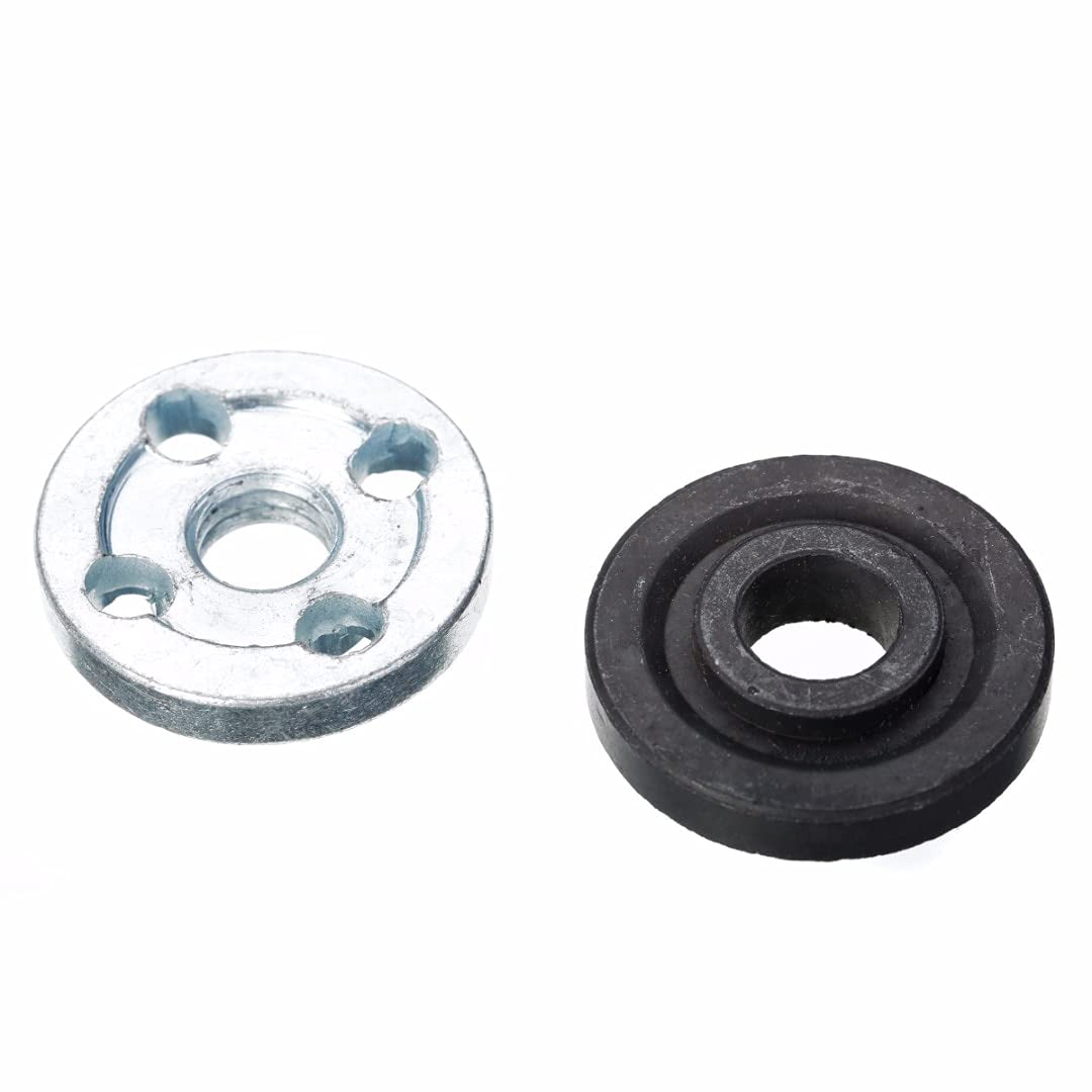 M10 Angle Grinder Flange Kit with Lock Nut - Replacement Inner & Outer Set for M.C Power Tools - Perfect for Metal Cutting, Grinding & DIY Projects