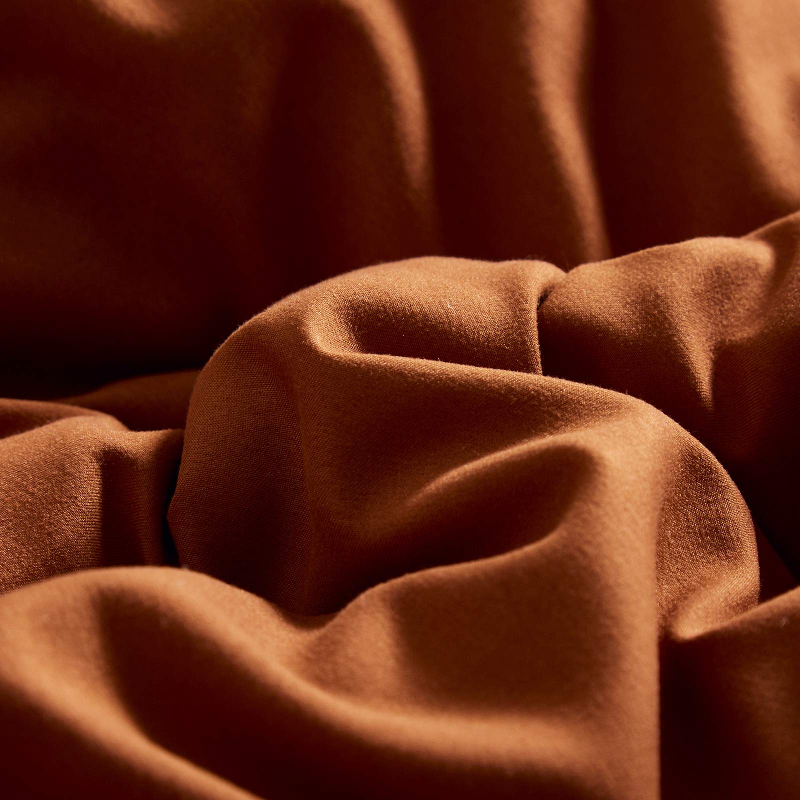 Luxlovery Rust Comforter Set King - Soft Breathable Bedding for Cozy Sleep