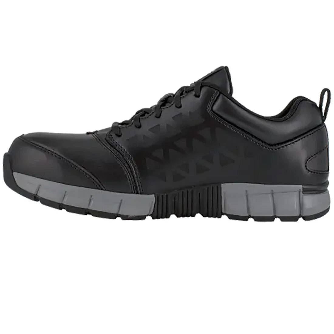 Sublite Cushion Alloy Toe Athletic Work Shoes for Men - Lightweight Safety Shoes with Steel Toe Protection, Slip Resistant & Comfortable for Construction, Warehouse, Outdoor Work - Black CD