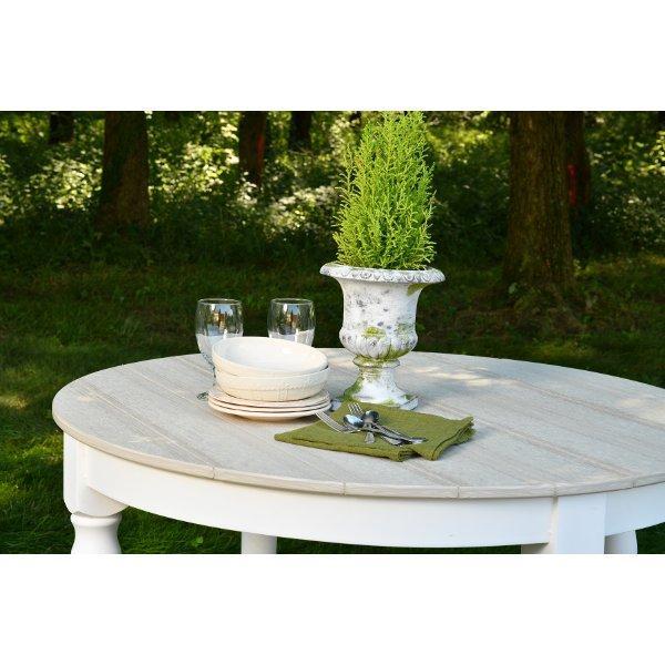 Farmhouse 48 Inch Round Dining Table - Rustic Solid Wood Kitchen Table for Family Gatherings & Dinner Parties