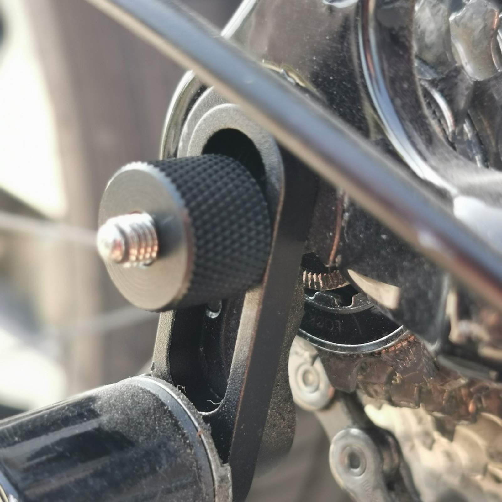 Universal Bike Rear Derailleur Hanger & Tail Hook Extender - Durable Emergency Gear Replacement for Mountain & Road Bikes - Perfect Cycling Accessories (Black) | Ideal for Trail Repairs & Commuting Safety