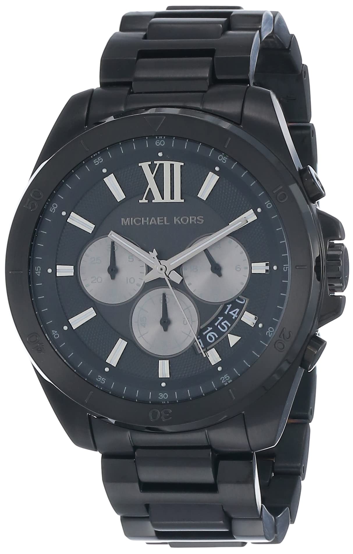 Michael Kors Men's Brecken Quartz Watch - Stainless Steel Strap, Water Resistant, Date Display - Perfect for Business, Casual & Formal Occasions
