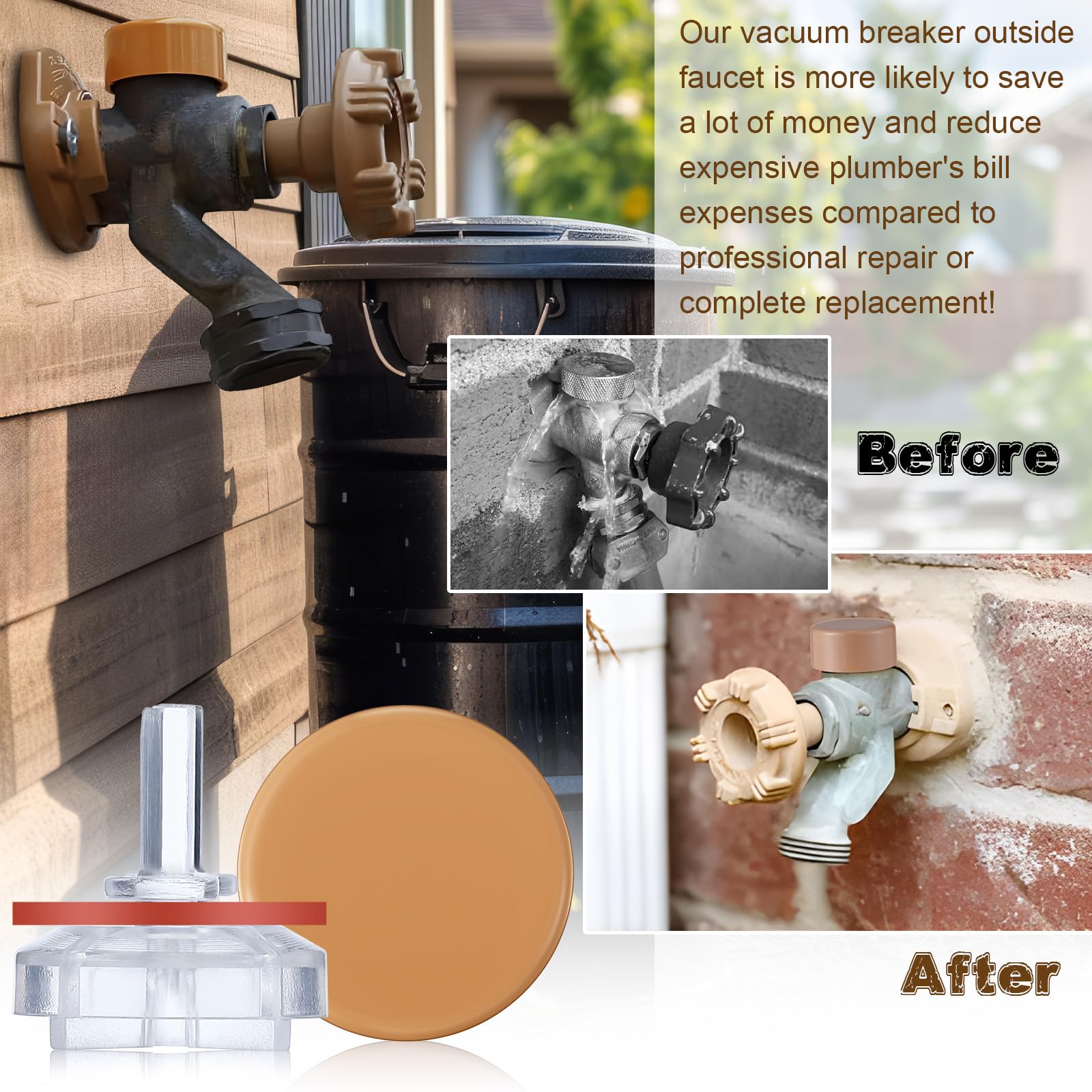 2 Pack Vacuum Breaker Float Kit - Compatible with Woodford RK-17VB Model 17 Wall Faucets | Anti-Siphon Valve Repair Replacement Parts for Outdoor Faucets, Garden Hose Bibbs & Irrigation Systems