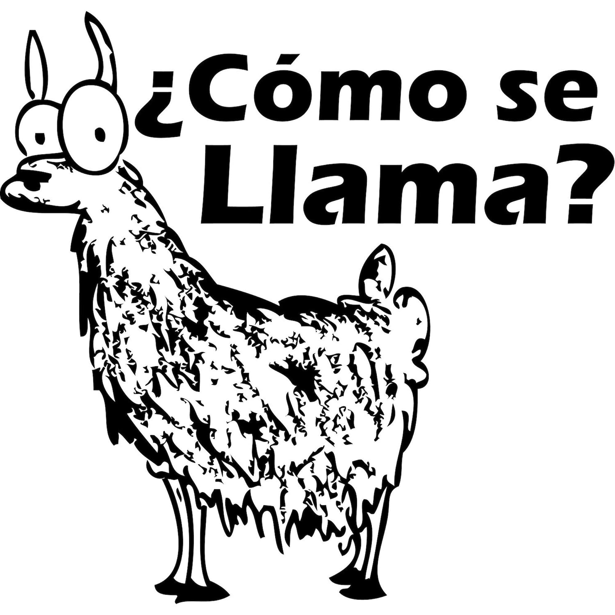 Como Se Llama Rectangle Sticker - Durable Bumper Sticker & Car Decal for Cars, Laptops, Water Bottles - Funny Spanish Phrase Decoration for Vehicles & Personal Items