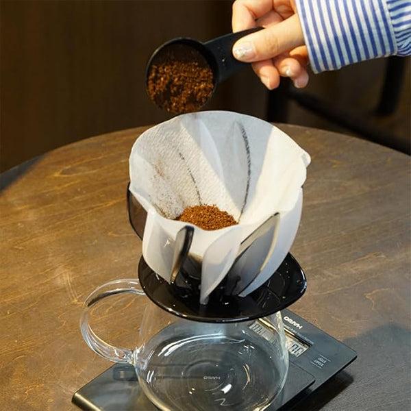 Hario Alpha Starter Kit - Premium Coffee Dripper Set with Glass Carafe & Filters for Pour Over Brewing | Perfect for Home Baristas & Coffee Enthusiasts