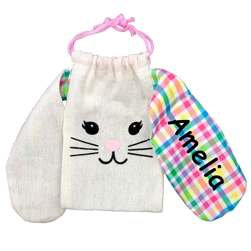 Personalized Easter Bunny Treat Bags with Custom Name - Easter Basket Stuffers, Party Favors & Gift Bags for Kids - Perfect for Easter Celebrations, Classroom Treats & Spring Parties