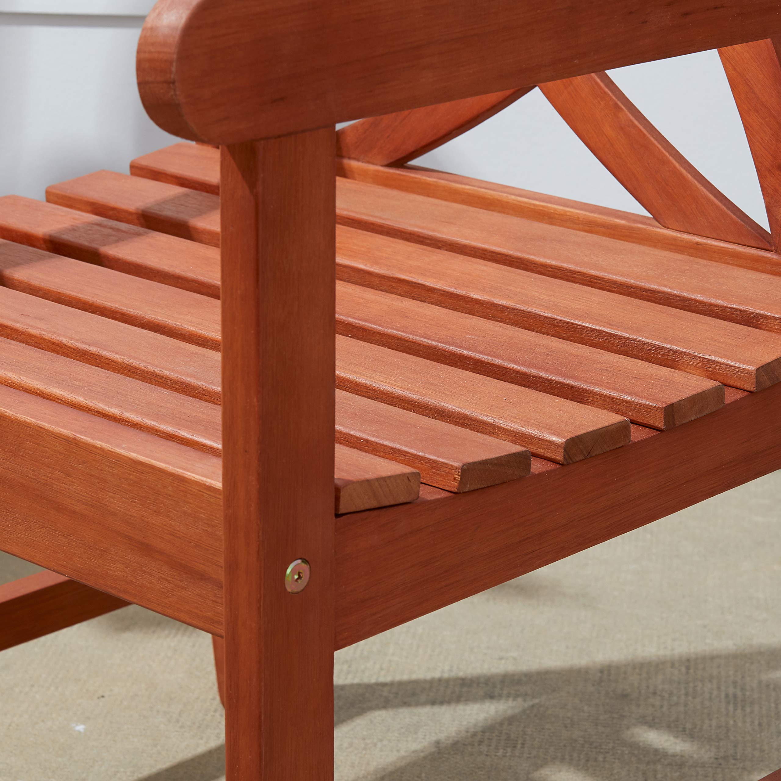 VIFAH Malibu Outdoor Garden Armchair - Weather-Resistant Patio Lounge Chair for Backyard, Poolside, and Deck - Comfortable Relaxation Furniture for Garden, Terrace, and Outdoor Living Spaces