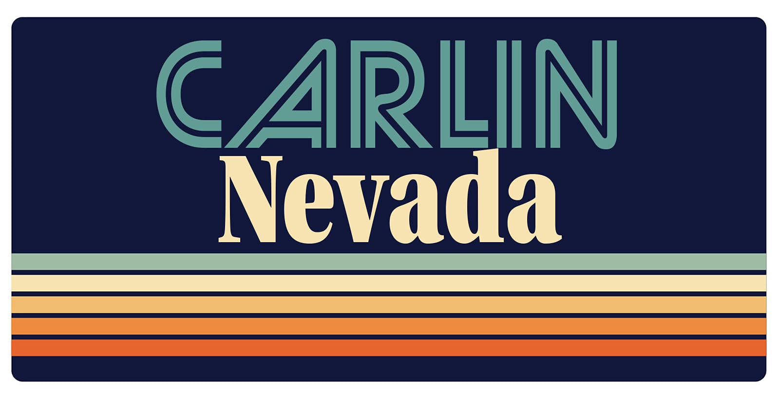 Vintage Retro Fridge Magnet - Carlin Nevada 5 x 2.5 Inch Decorative Refrigerator Magnet for Kitchen, Office & Home Decor - Perfect for Collectors & Souvenir Lovers