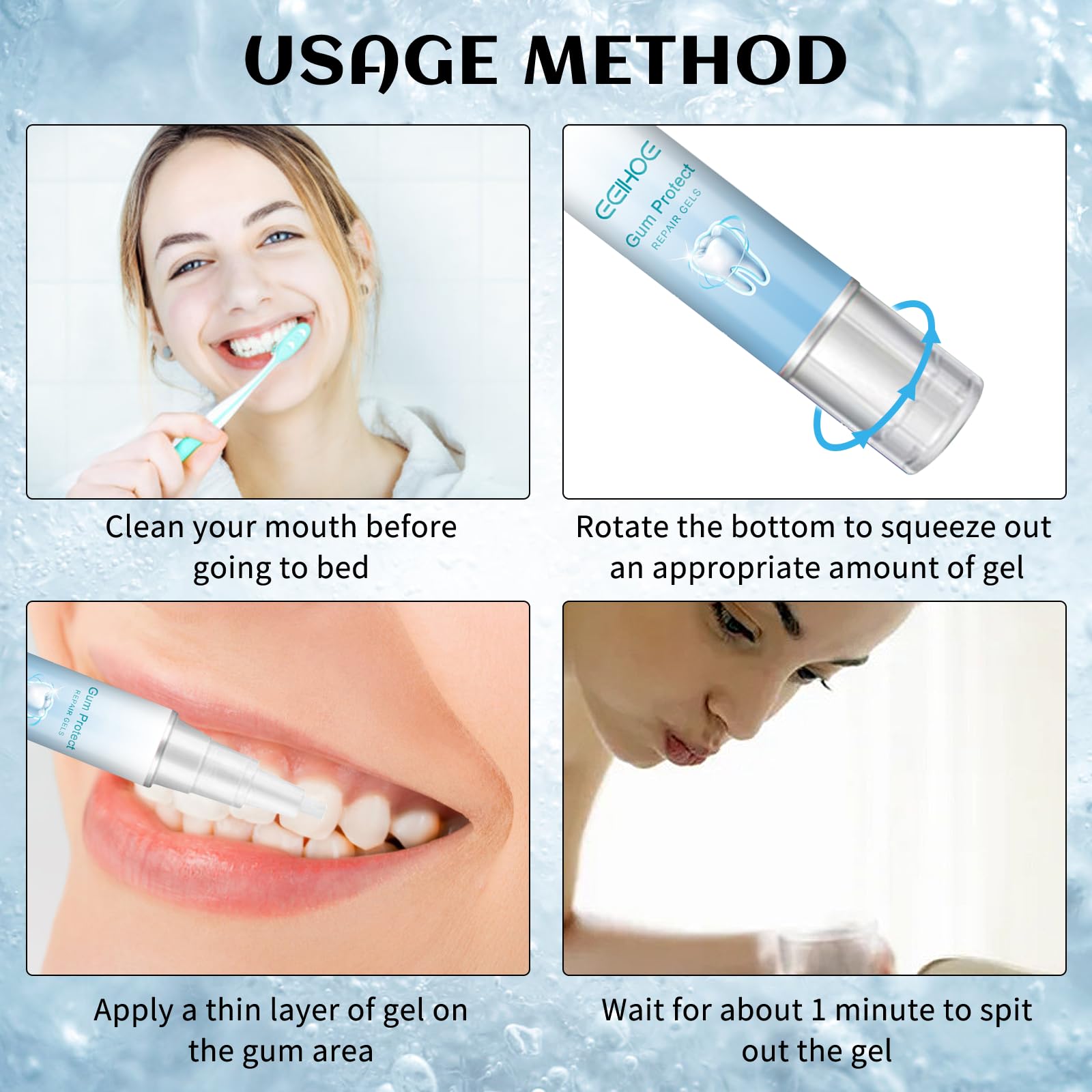 3 Pack Teeth Repair Gel - Whitening Essence & Gum Therapy for Sensitive Teeth | Stain Remover & Gum Shield Treatment for Healthy Gums | Perfect for Daily Oral Care & Teeth Whitening at Home