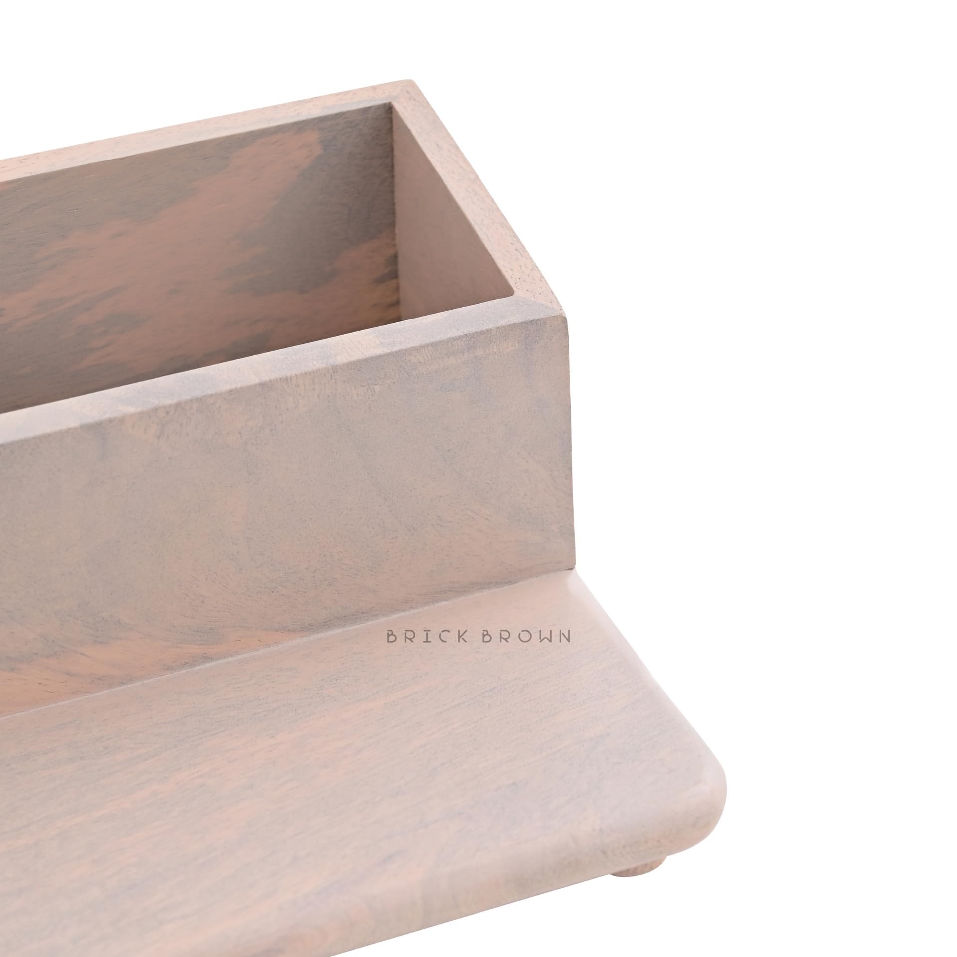 Brick Brown ® Wooden Kitchen Organizer - Space Saving Spice Rack, Makeup & Accessory Holder, Cutlery Rack, Bathroom & Desk Organizer - Perfect for Small Kitchens, Vanity Tables & Office Desks