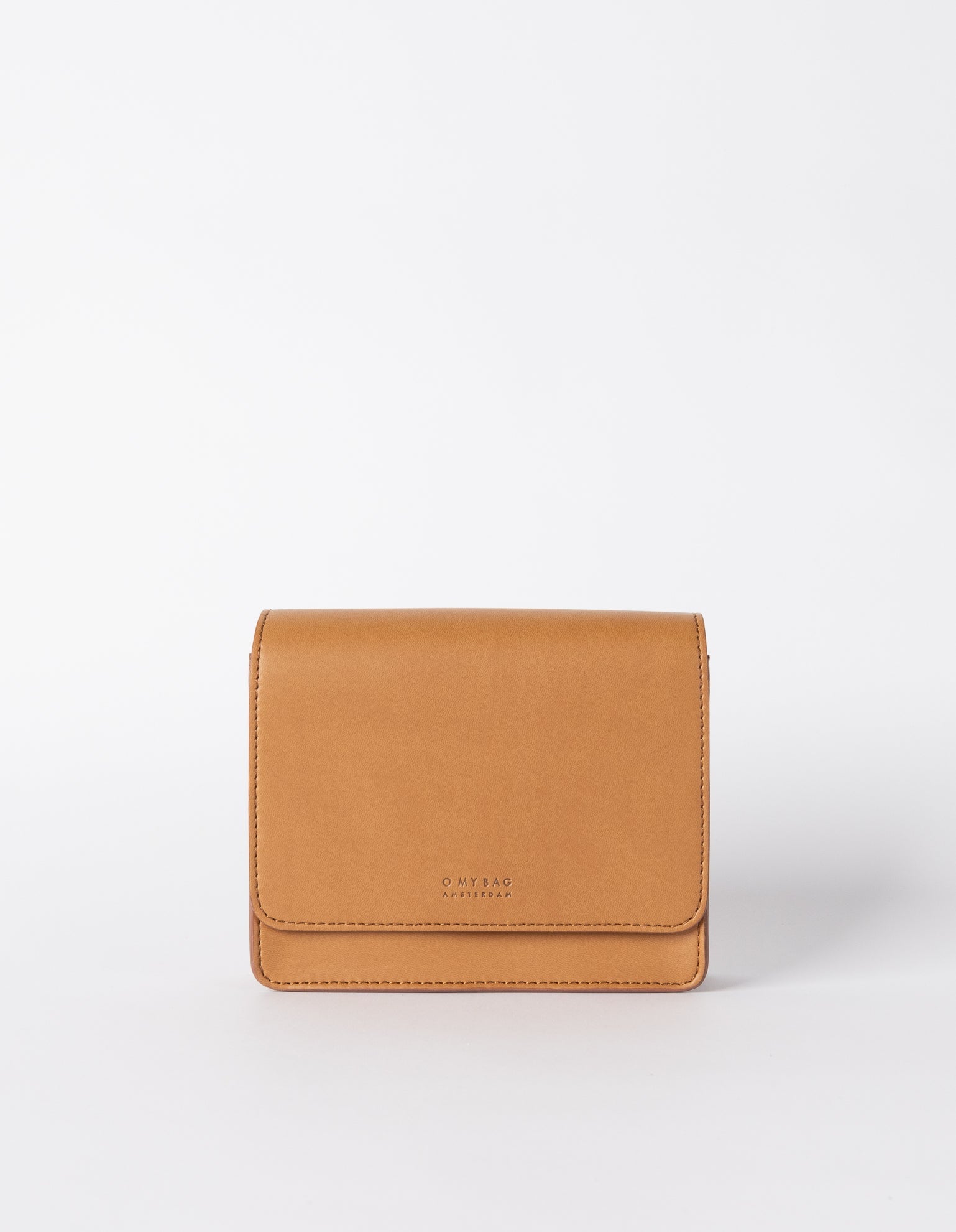 Mini Audrey Apple Leather Vegan Crossbody Bag for Women | Brown | Stylish & Eco-Friendly Purse for Everyday Use, Work & Travel