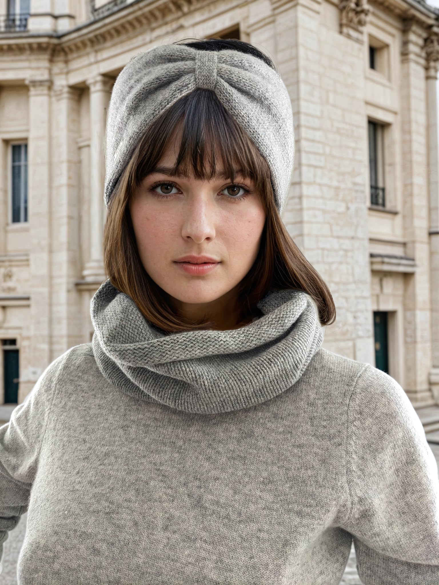Premium Cashmere Neck Warmer - Soft Winter Scarf for Men & Women - CSH-891 - Perfect for Outdoor Activities, Skiing, and Cold Weather Fashion
