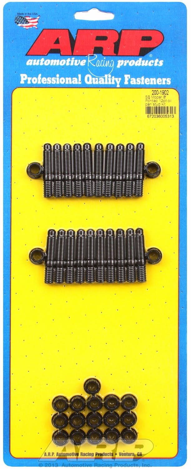 ARP (200-1902) Oil Pan Stud Kit - High Performance Engine Repair Part for Chevy, Ford, Dodge - Perfect for DIY Mechanics & Professional Auto Shops