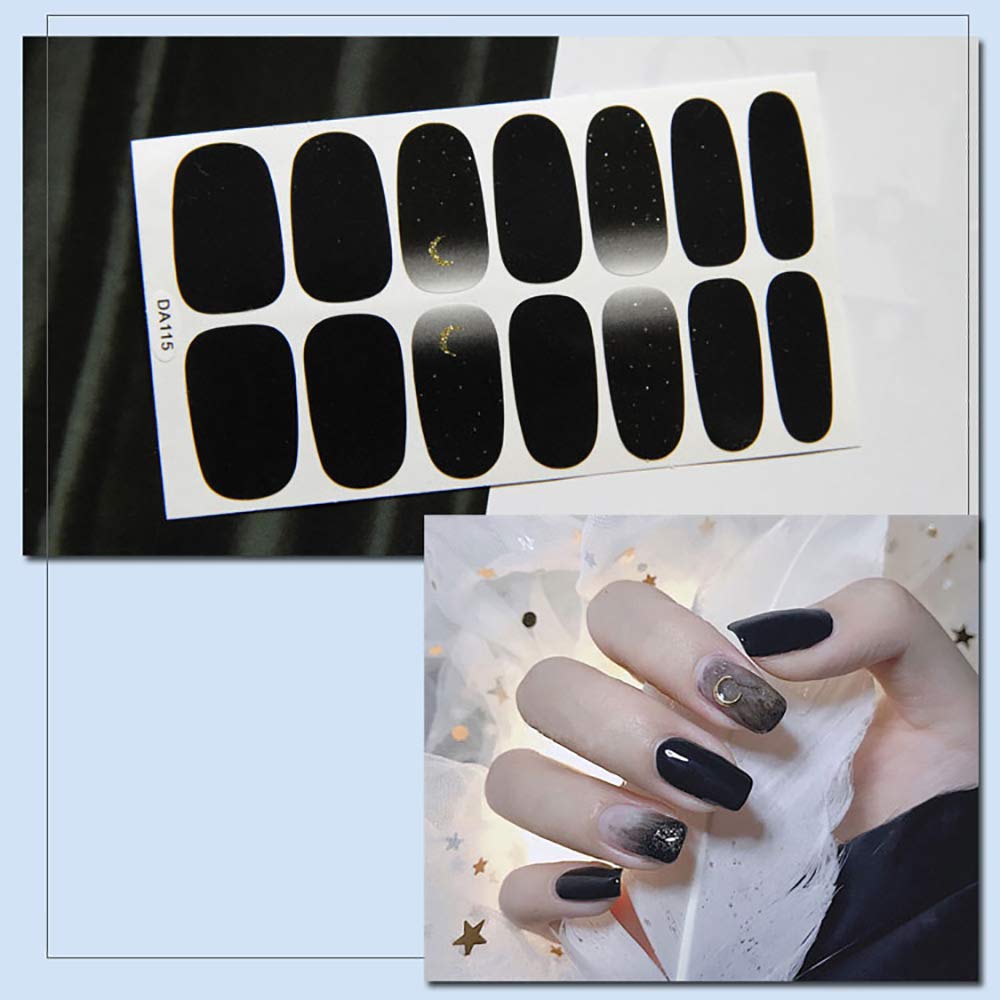 SILPECWEE 14 Sheets Solid Color Nail Polish Strips - Self-Adhesive Nail Stickers, Full Nail Wraps with 1 Nail File - Long Lasting DIY Manicure for Women | Perfect for Parties, Weddings & Everyday Wear