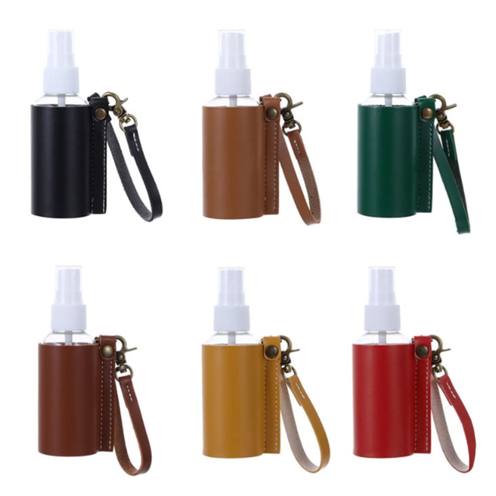Lurrose 6 Pack Mini Spray Bottle Keychain - Portable Essential Oil Dispenser & Hand Sanitizer Holder for Travel, Gym, Purse & Everyday Use