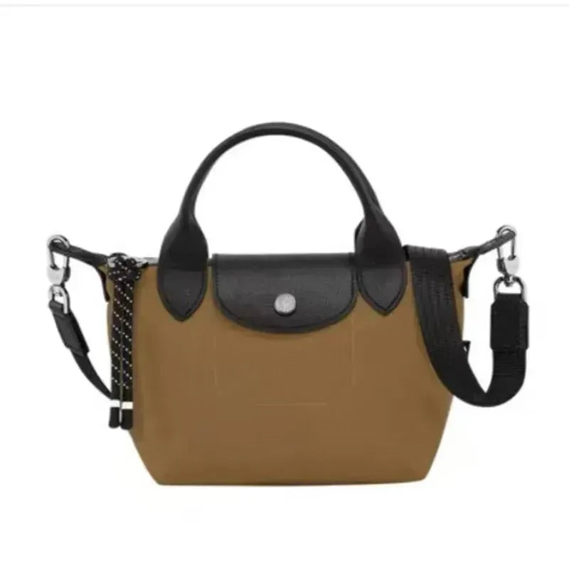 Detachable Strap Dumpling Tote Bag - Stylish Reusable Grocery Shopping Bag for Women - Perfect for Farmers Market, Beach, Picnics & Daily Use