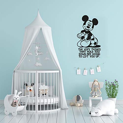 Disney Mickey Mouse Quote Wall Decal - 'Lift You Up' Vinyl Sticker Art for Kids Room, Nursery, Bedroom (20x18 inch) - Perfect for Disney Themed Decor & Children's Playroom