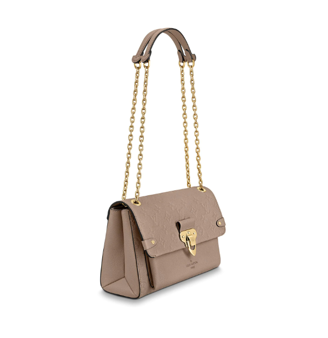 Louis Vuitton Vavin PM Monogram Empreinte Leather Crossbody Bag in Cream - Elegant Everyday Purse for Women, Perfect for Work, Shopping & Date Night