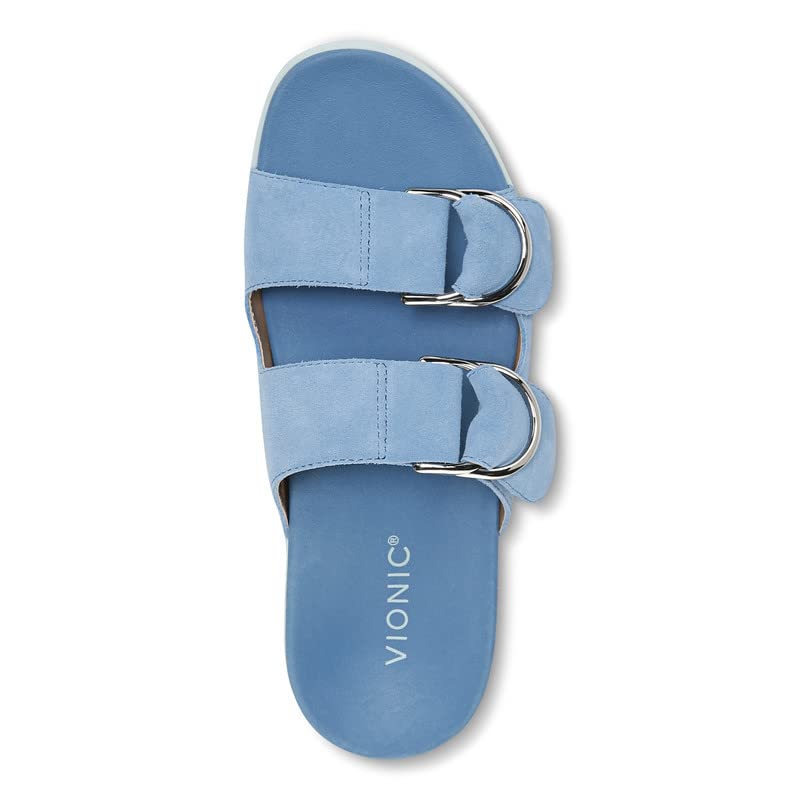 Vionic Women's Mirage Corlee Casual Slip-On Slide Sandals - Orthotic Arch Support Comfort Sandals with Three-Zone Cushioning | Perfect for Beach, Poolside & Summer Walking