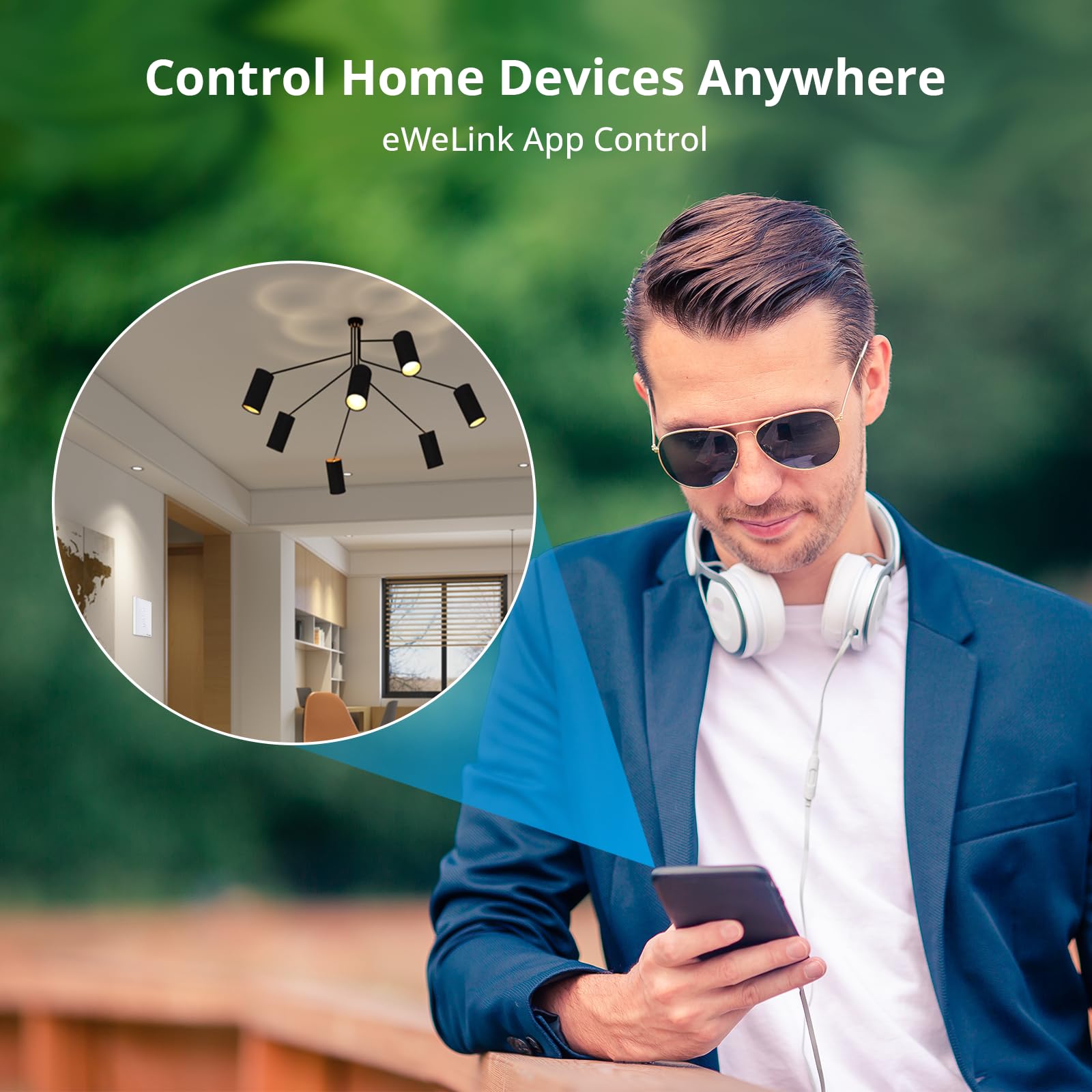 SONOFF Smart Light Switch - 3 Gang 1 Way WiFi Touch Wall Switch (Black) for Home Automation | Works with Alexa & Google Home | 2.4GHz WiFi & RF433 Remote Control | Neutral Wire Required | Perfect for Living Room, Bedroom & Smart Home Lighting Control