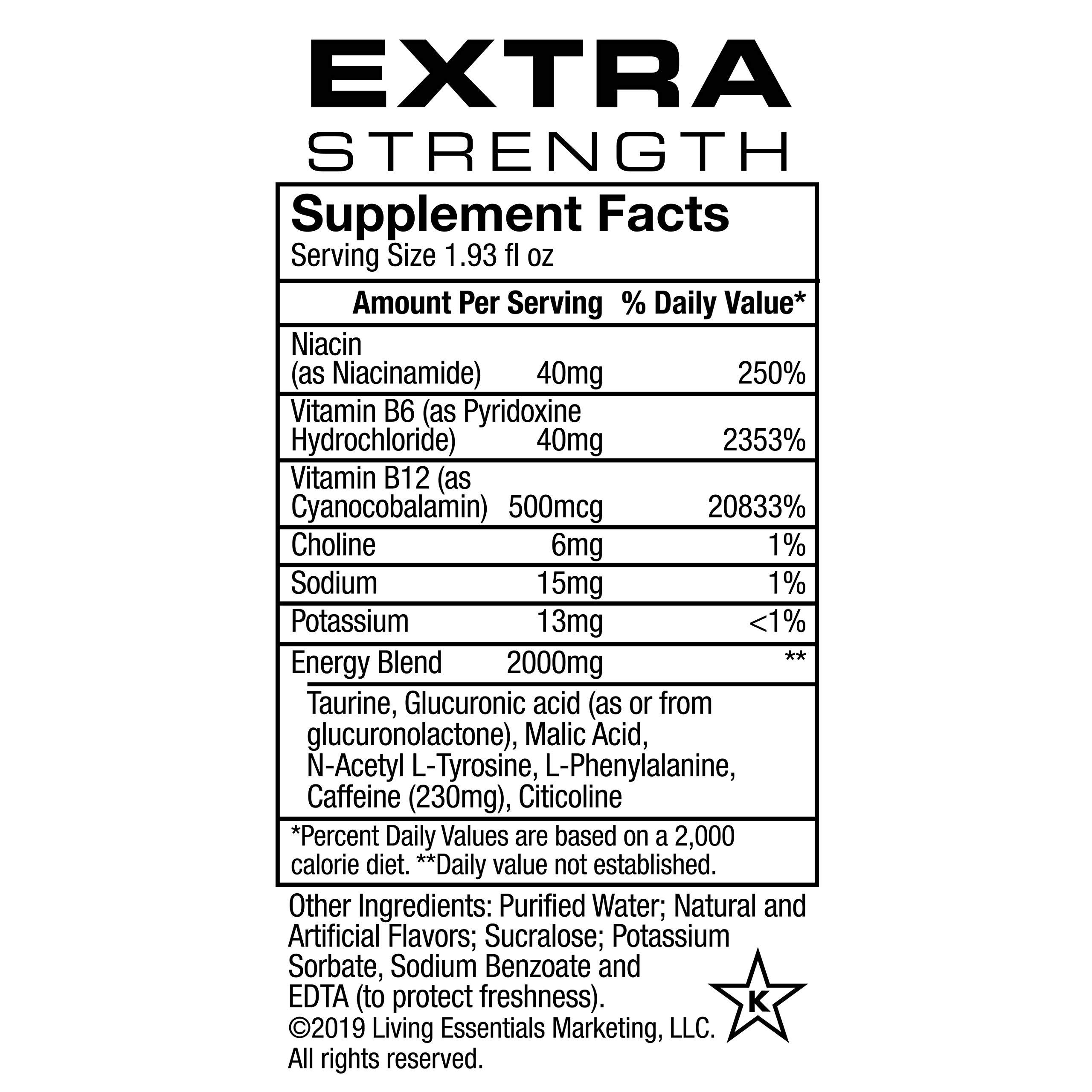 5 Hour Energy Shot Extra Strength Grape - 96 Pack of 2oz Bottles for Workout, Study & Long Drives | Caffeine & Vitamin Boost | Energy Drink Supplement