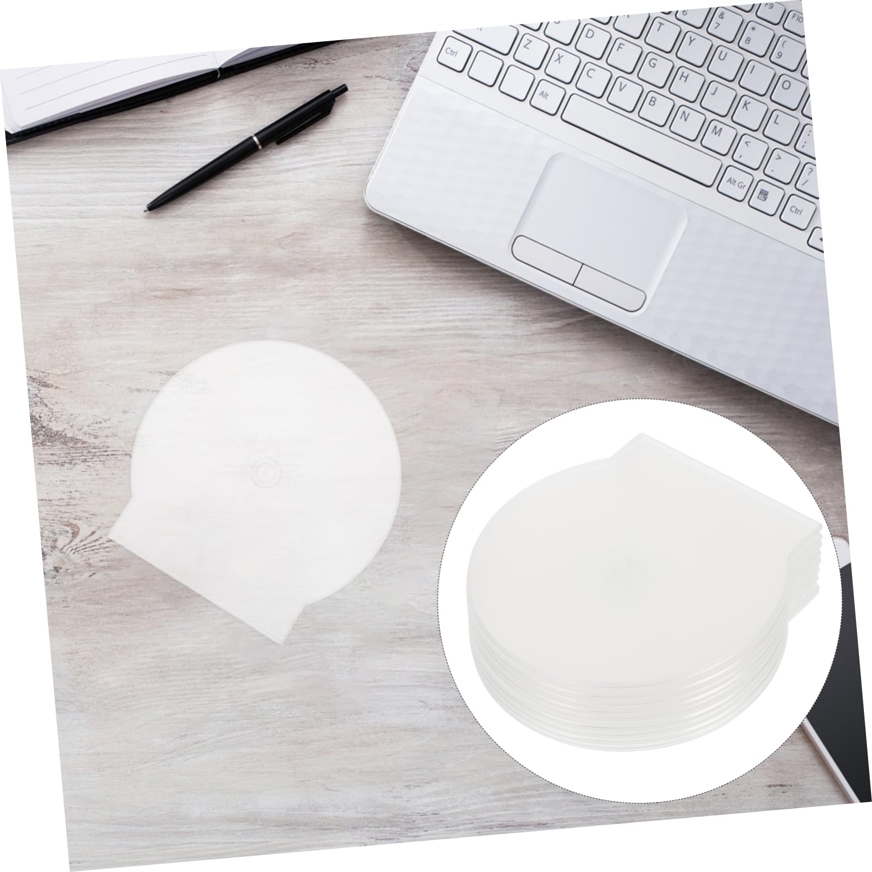 Homoyoyo 30 Pack Clear CD DVD Storage Cases - Thick Plastic Clamshell Disc Holders for Travel, Round Transparent DVD Cases with Organizer Binders | Perfect for Music, Movies, Data Backup & Media Collections