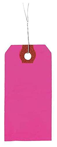 Pre-Wired Colored Blank Shipping Tags - 2040-4WLA8 | Durable Paper Material for Mailing, Packaging & Inventory Organization
