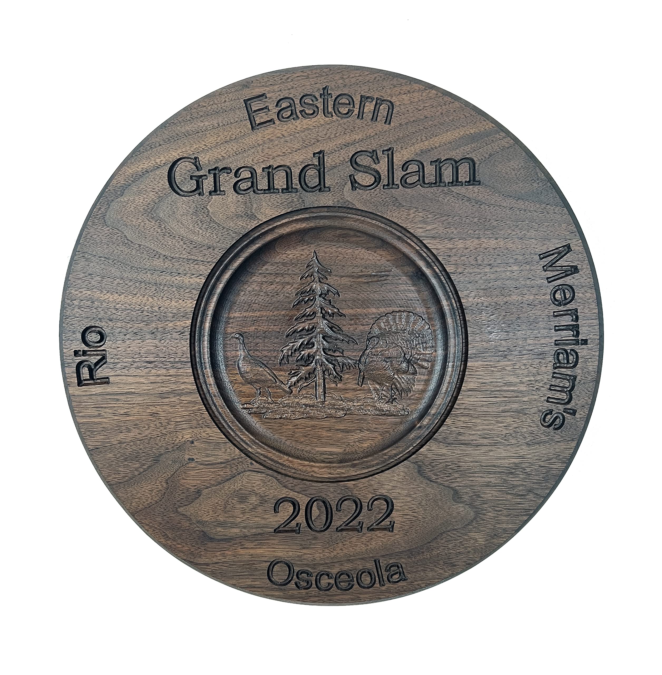 Custom Grand Slam Turkey Tail Display for All 4 Fans - Perfect for Sports Memorabilia Collections, Man Cave Decor, and Baseball Fan Gifts