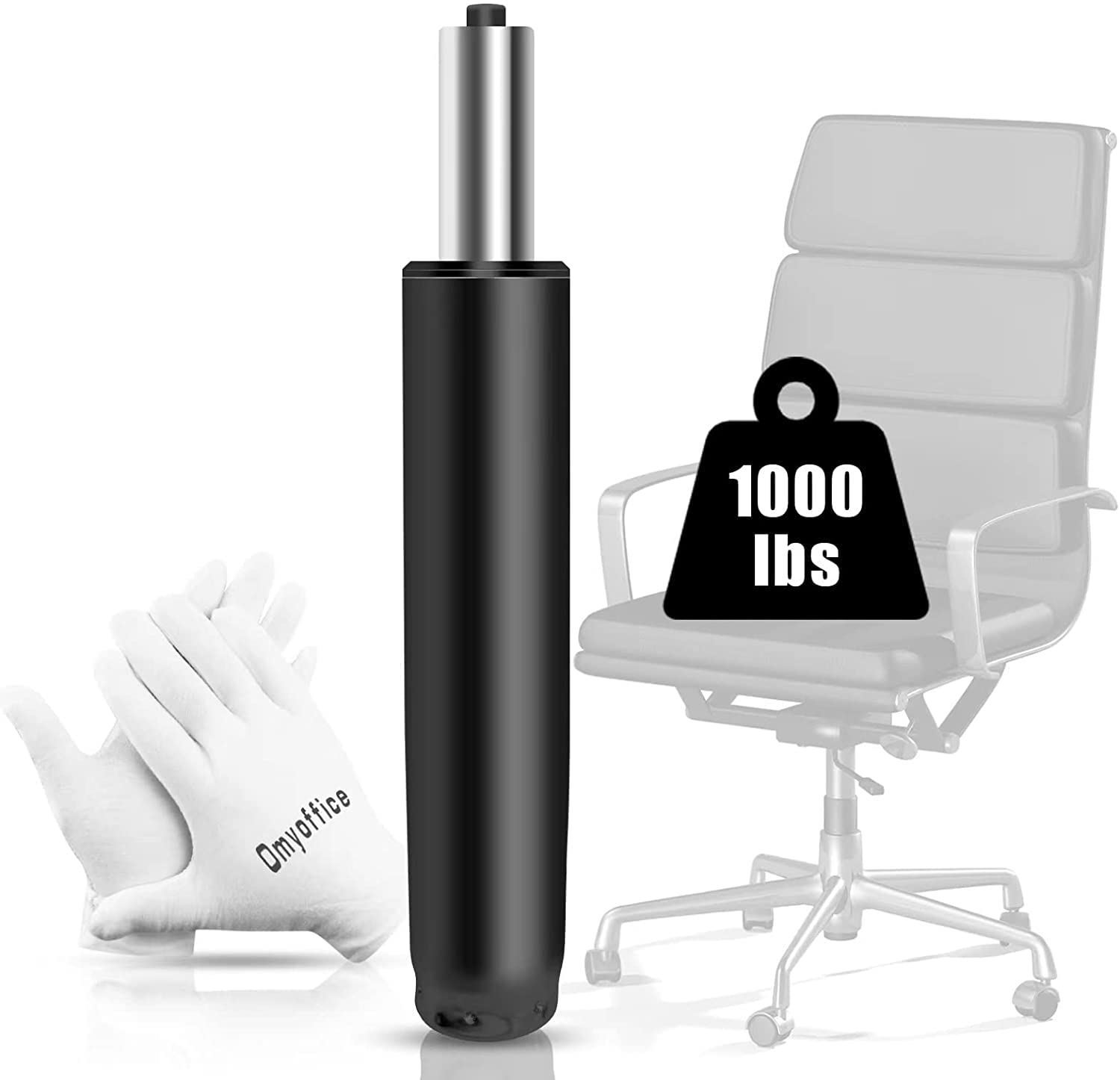 4.7 Inch Heavy Duty Office Chair Gas Lift Cylinder - Universal Replacement Hydraulic Piston for Most Office Chairs | Durable & Adjustable Height Mechanism for Home Office, Gaming & Ergonomic Workspaces